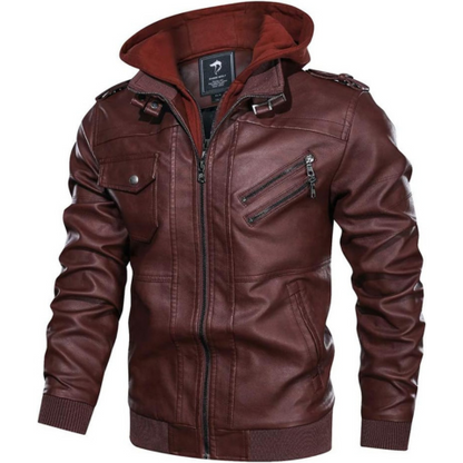 Veste Moto Hiver Homme avec Capuche et Protection Renforcée