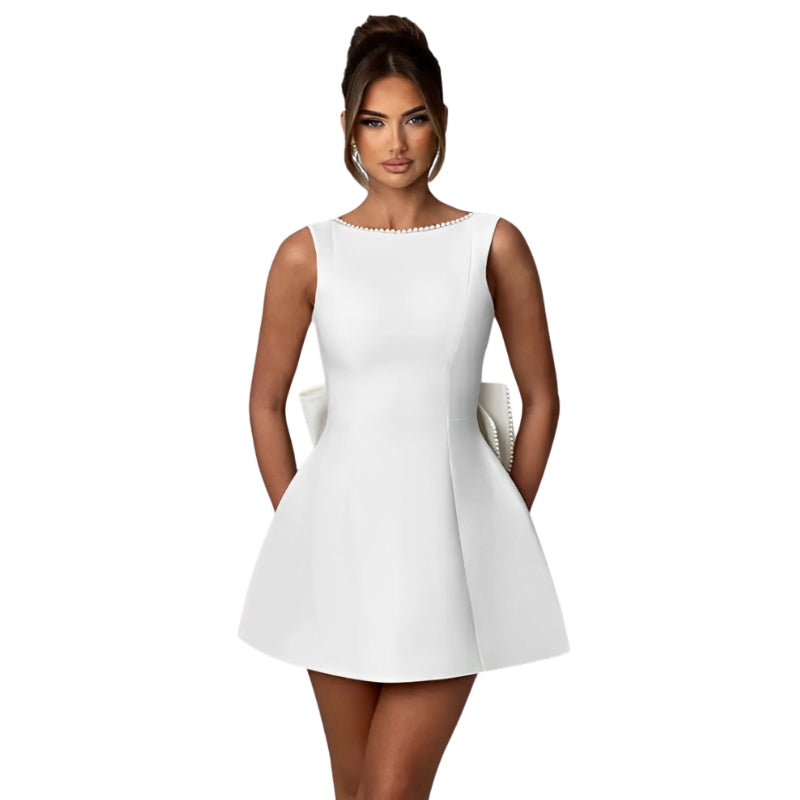 Robe Courte Soirée Dos Décolleté - PanierRoyale