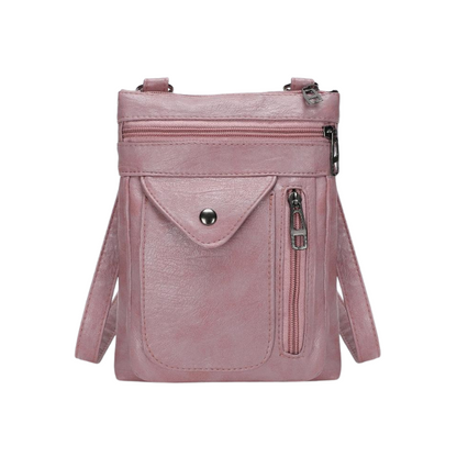 Sac Épaule Réglable avec Poches Zippées et Bretelle Ajustable