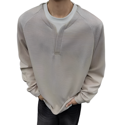 Pull en Maille Gaufrée Élégant Homme - PanierRoyale