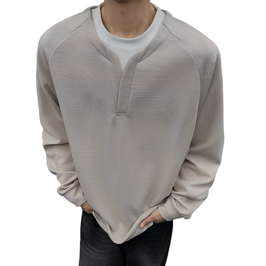 Pull en Maille Gaufrée Élégant Homme - PanierRoyale