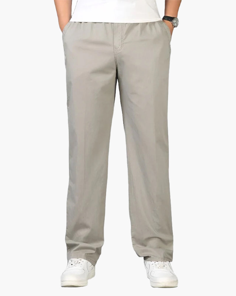 Pantalon de loisir en coton élastiqué confortable - BerlinGlamour