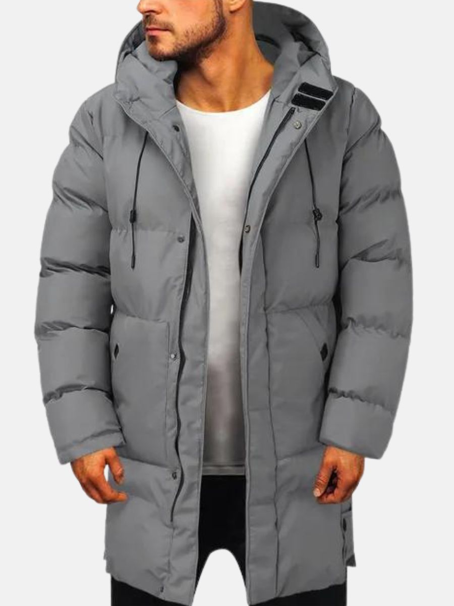 Parka Homme Imperméable Hiver avec Doublure Chaude et Design Moderne