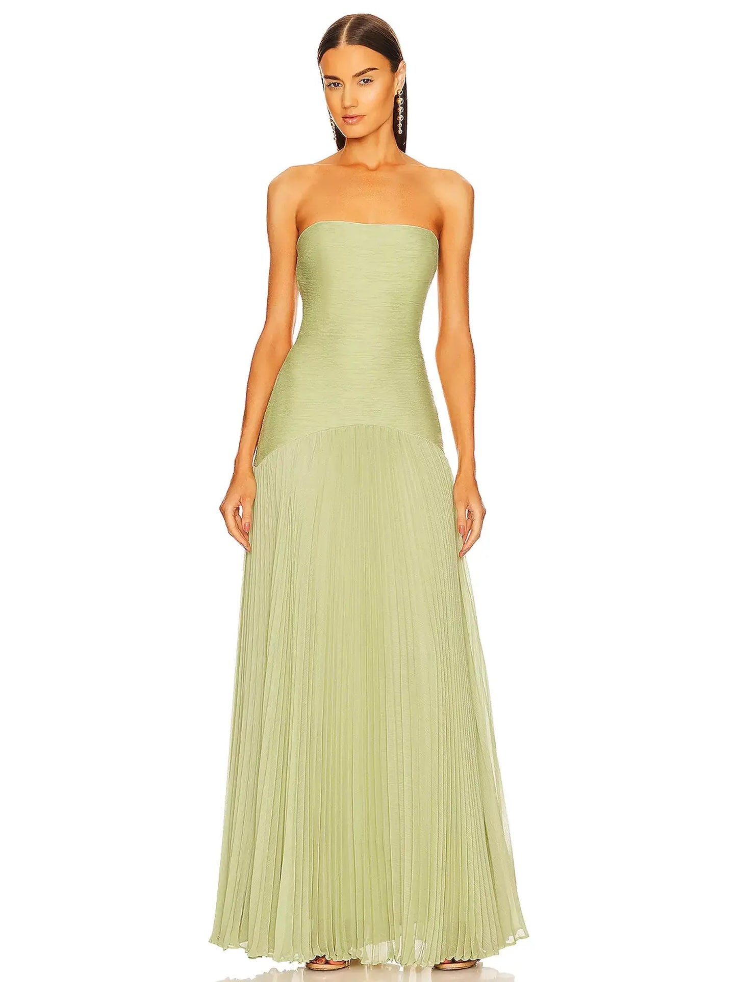 Robe Femme Longue Élégante Vert Émeraude - BerlinGlamour