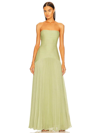 Robe Femme Longue Élégante Vert Émeraude - BerlinGlamour