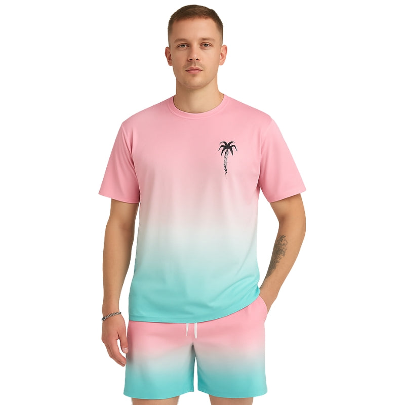 Ensemble Sport 2 Pièces T-shirt et Short Décontracté - PanierRoyale