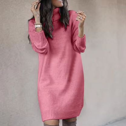 Robe Col Montant Femme Automne Chic et Douce - PanierRoyale
