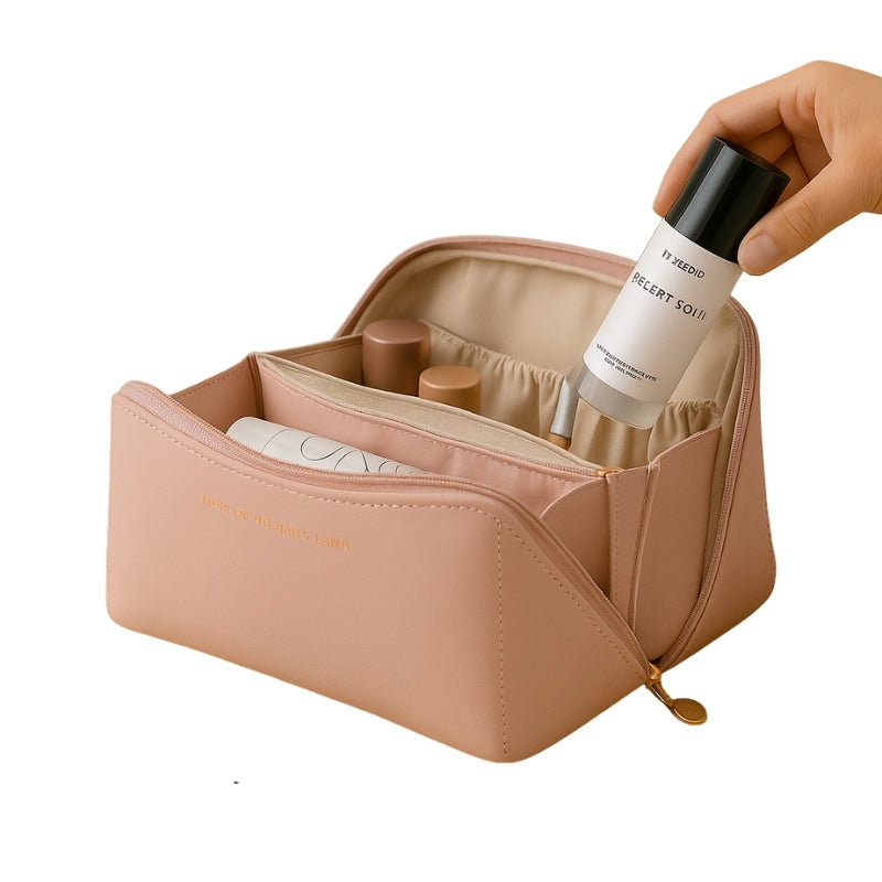 Sac de Toilette Organizer avec Poches et Fermeture Éclair