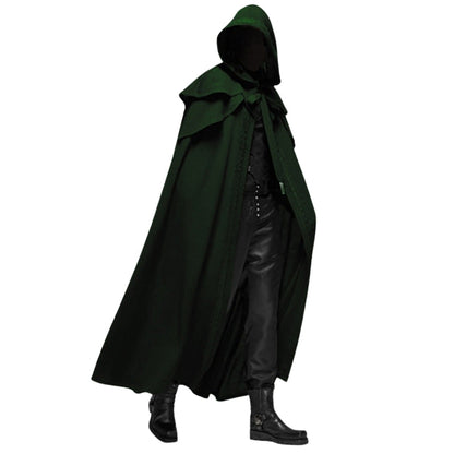 Cape à Capuche Femelle Gothique Chic Noir
