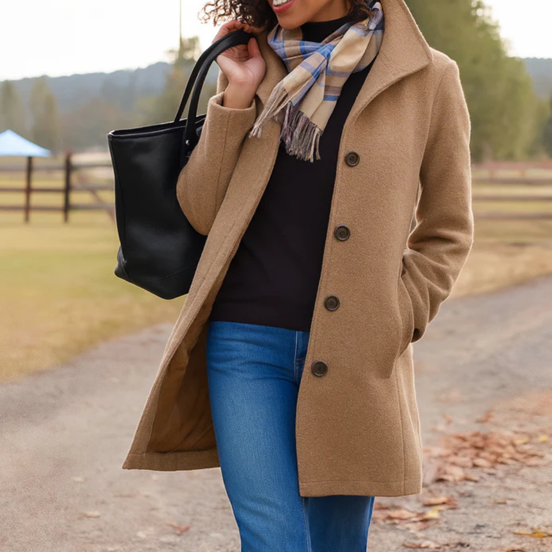 Manteau Femme Classique Hiver Boutons Devant - BerlinGlamour