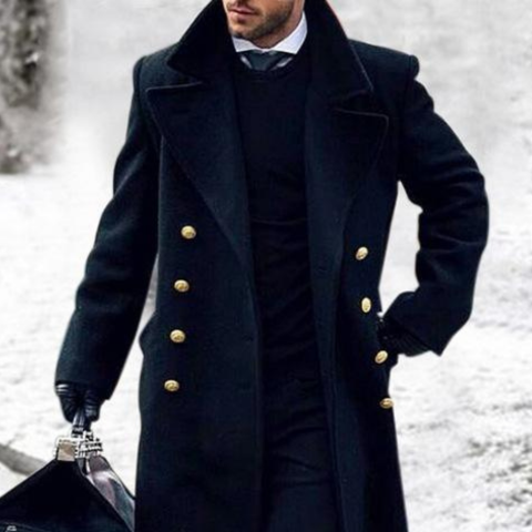 Manteau Grande Taille Homme Long et Élégant - PanierRoyale