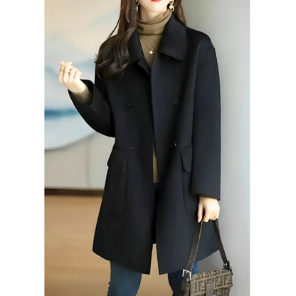Manteau Mi-Long Coupe-Vent Cintré