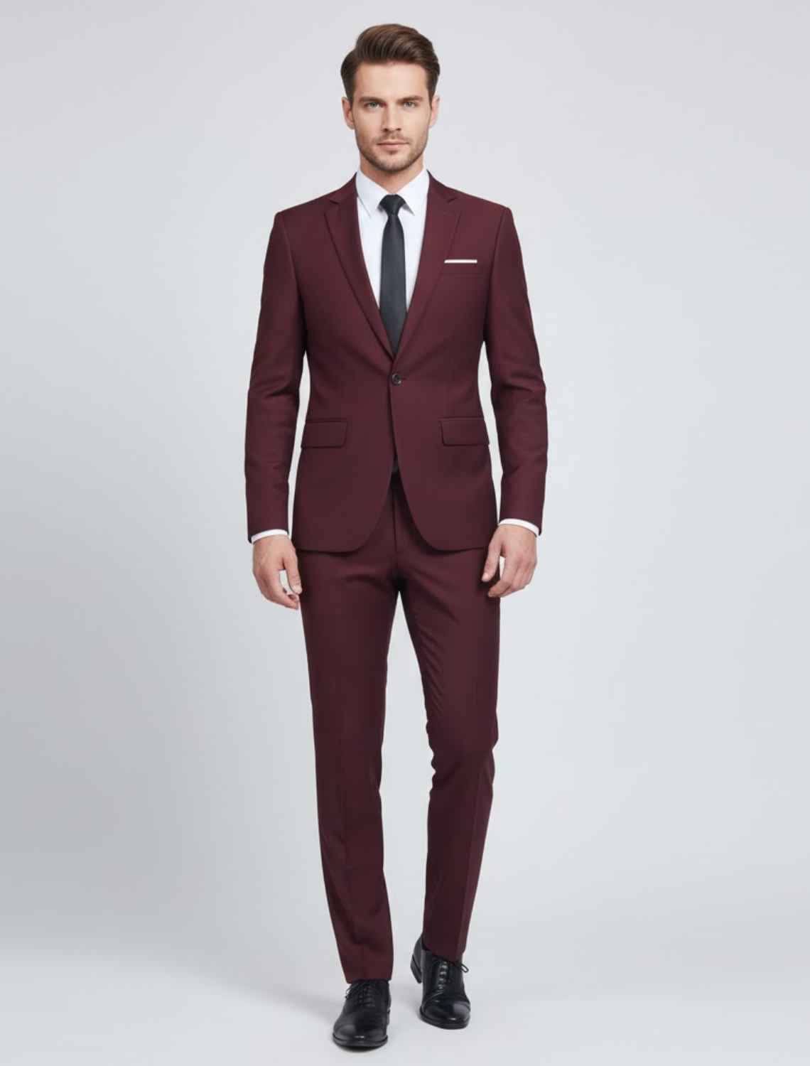 Costume Homme Printemps Deux Pièces Élégant