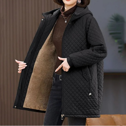 Veste D'hiver Élégante Doublée Zippée Femme - PanierRoyale