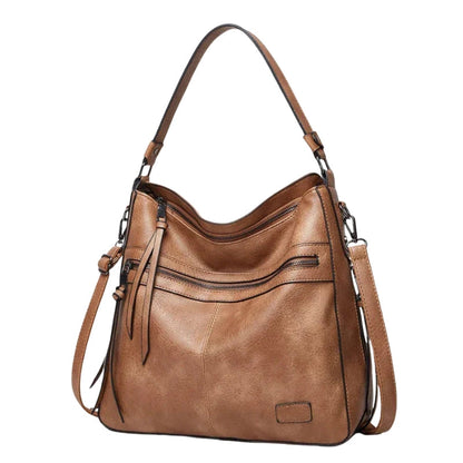Sac à Main Femme Élégant avec Poches Zippées et Bretelle Réglable