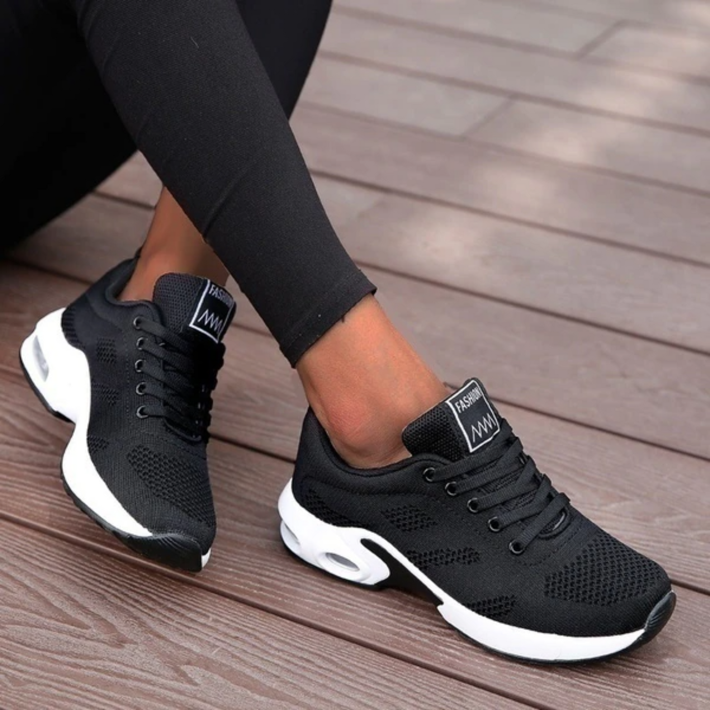 Baskets Femmes Noires Confortables et Légères - PanierRoyale
