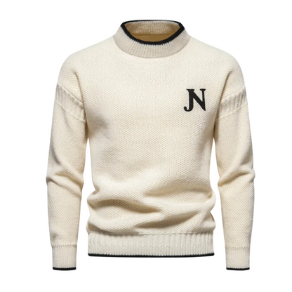 Pull en Maille Classique Col Rond pour Homme