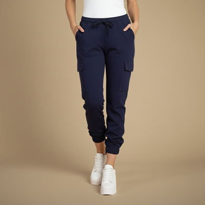 Pantalon Jogging Femme Élastique Confort avec Poches - PanierRoyale