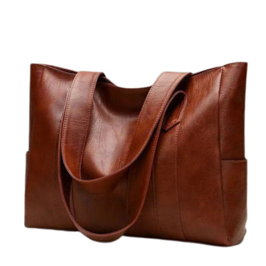 Sac à main femme grand format avec poches latérales - PanierRoyale