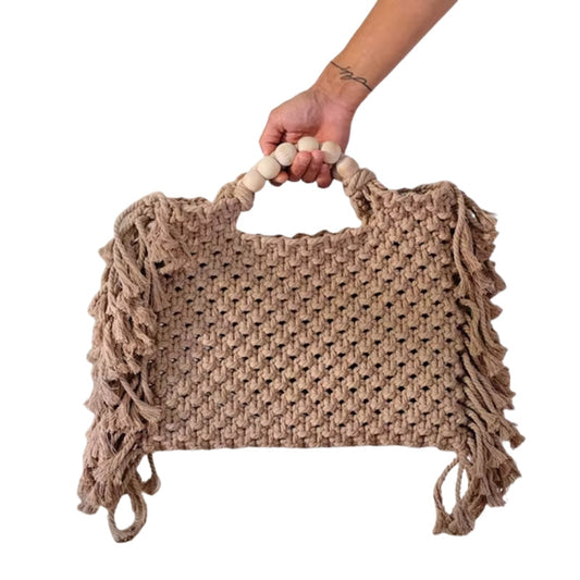 Sac à Main Grande Capacité Élégant avec Pompons - PanierRoyale