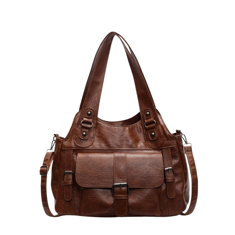 Sac à main femme chic en cuir avec fermeture éclair