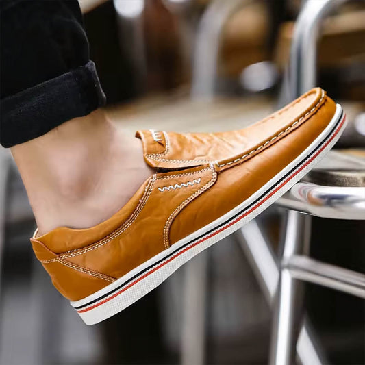 Chaussures Loafers Homme Cuir Contraste élégant - BerlinGlamour