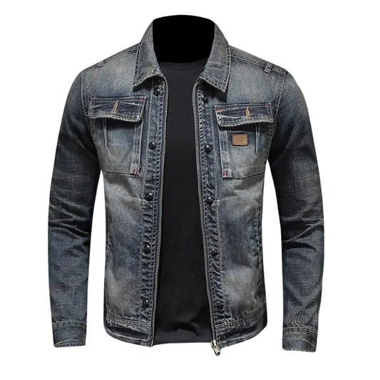 Veste Cuir Éclair Manches Longues Noir - PanierRoyale