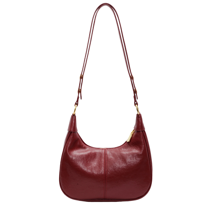 Sac à Main Femme avec Fermeture Éclair et Sangle Adjustable
