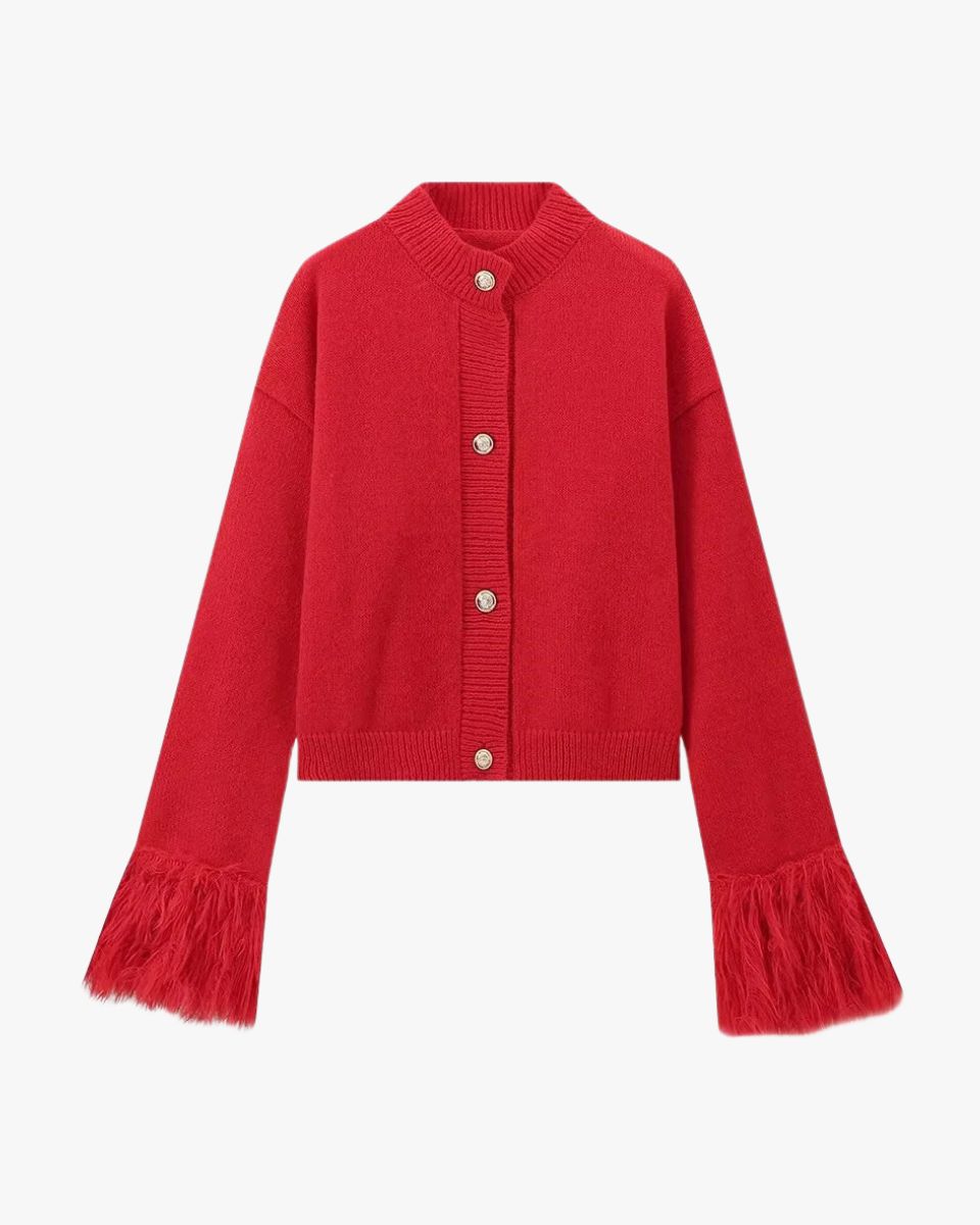Cardigan Femme Boutons et Manches Tombantes - BerlinGlamour