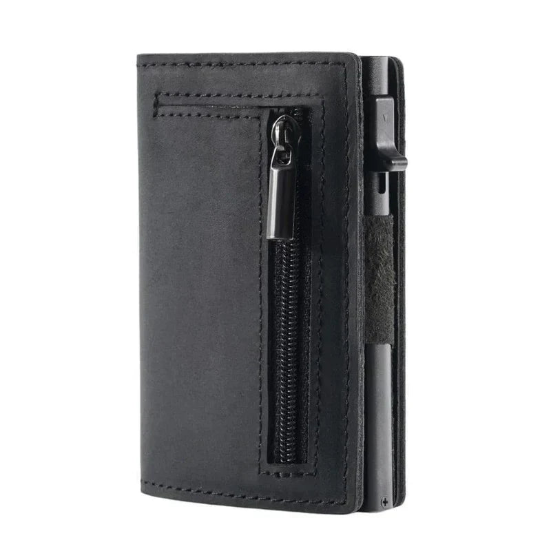 Portefeuille Homme à Fermeture Éclair Cuir - PanierRoyale