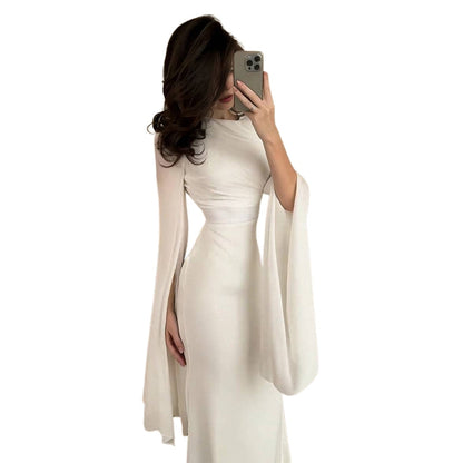 Robe Femme Longue Manches Longues Élégante - PanierRoyale
