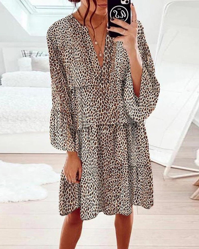 Robe Été Florale Femme Décontractée Col V - PanierRoyale