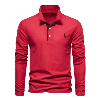 Variant image for ProjetParis™ – Polo Homme Manche Longue Élégance et Confort Durable-1