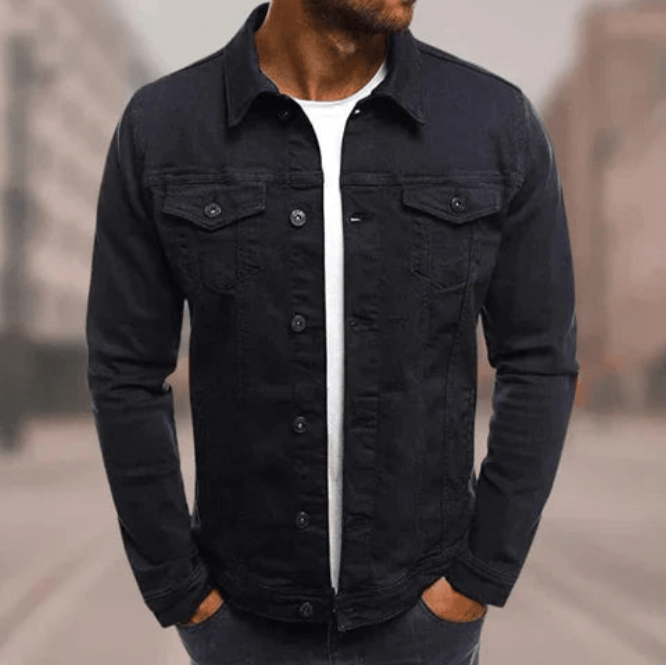 Veste Jean Décontractée pour Homme - PanierRoyale