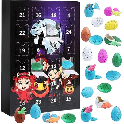 Calendrier de Noël Alternatif : Calendrier d'Avent Halloween 24 Portes avec Surprises et Pierres Colorées