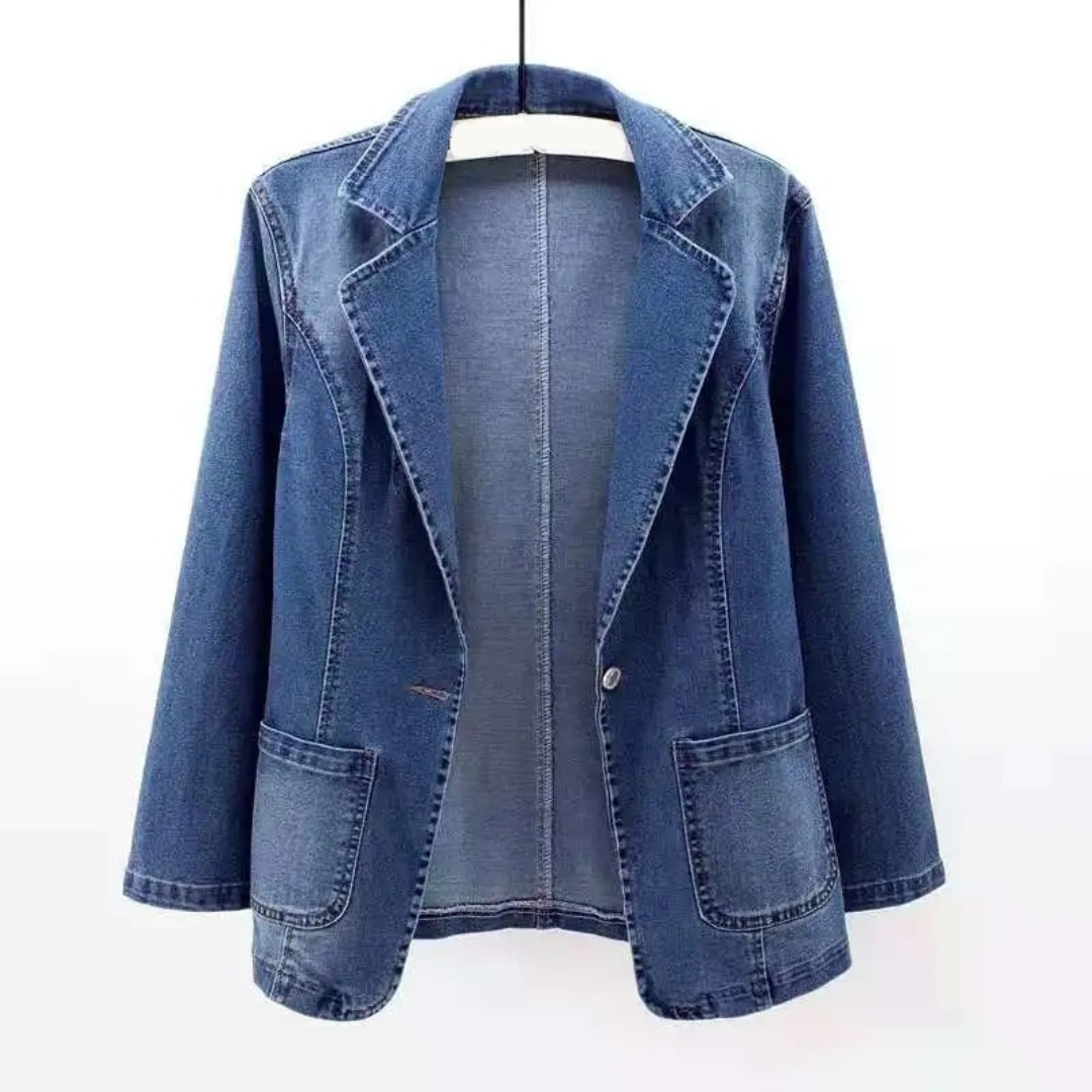 Veste Jeans Dénim Femme Relaxed Fit - PanierRoyale