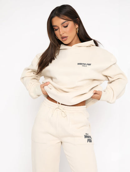 Ensemble Jogging Femme Coton Oversize Sweat à Capuche Pantalon