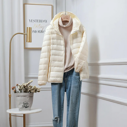 Parka Femme Hiver à Capuche et Fermeture Éclair