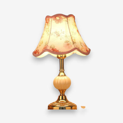 Lampe de Table Design Fleurs en Métal
