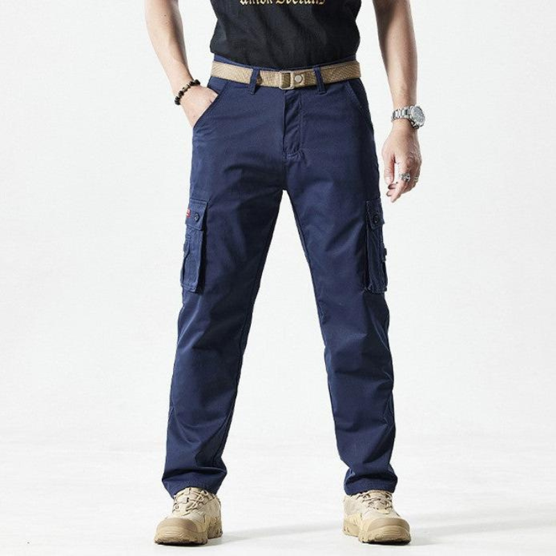 Pantalon Cargo Homme Noir Polaire Isolé - PanierRoyale