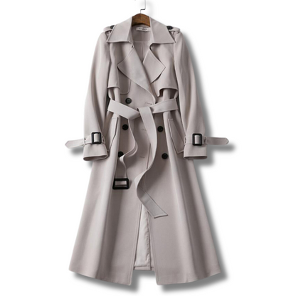 Manteau Trench Classique Taille Cintrée pour Femme