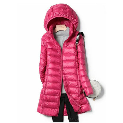Manteau Hiver Femme Long à Capuchon Élégant