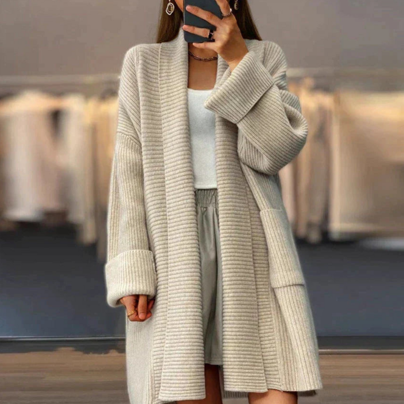 Cardigan Femme Longue Ligne Chaud et Confortable - PanierRoyale
