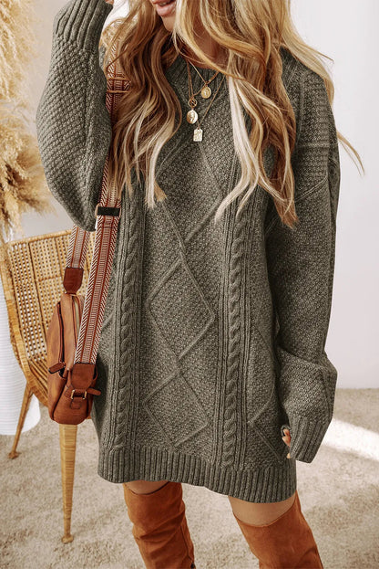 Pull Femme Hiver Chic en Maille Losangée - PanierRoyale