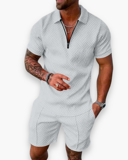 Tenue Homme Décontractée - Ensemble Polo et Short pour Été