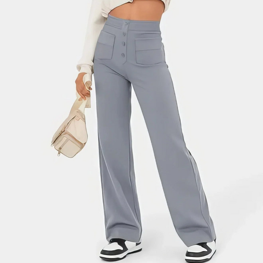 Pantalon Femme Taille Haute Confort et Élégance - PanierRoyale