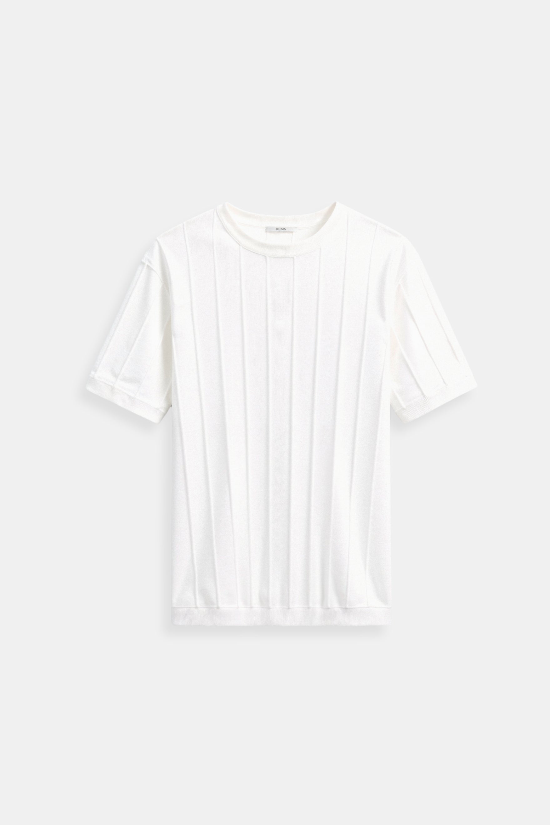 T-Shirt Rayé Classique Col Rond Épais et Confortable - BerlinGlamour
