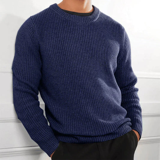 Pull Homme Col Rond Chaud et Élégant Hiver - PanierRoyale