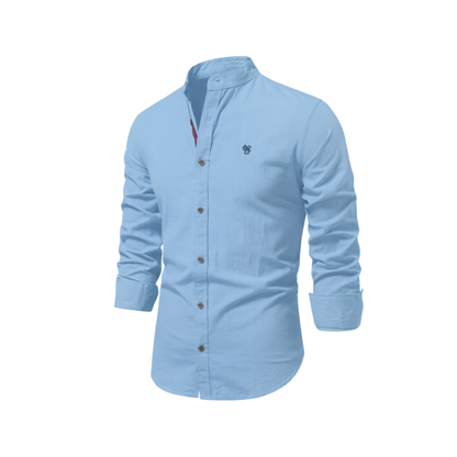 Chemise Homme Coton Décontracté à Boutons