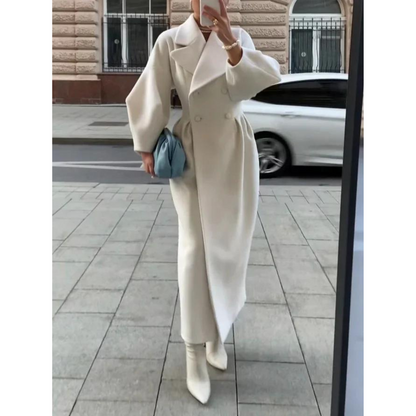 Manteau Femme Grande Taille Blanc Classique - PanierRoyale